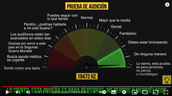 prueba de audición
